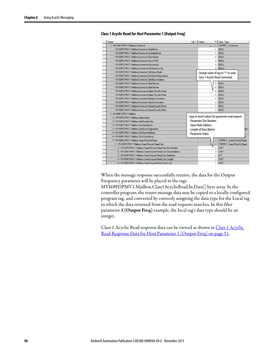Rockwell Automation 25-COMM-P PowerFlex PROFIBUS DPV1 Adapter User Manual | Page 50 / 94