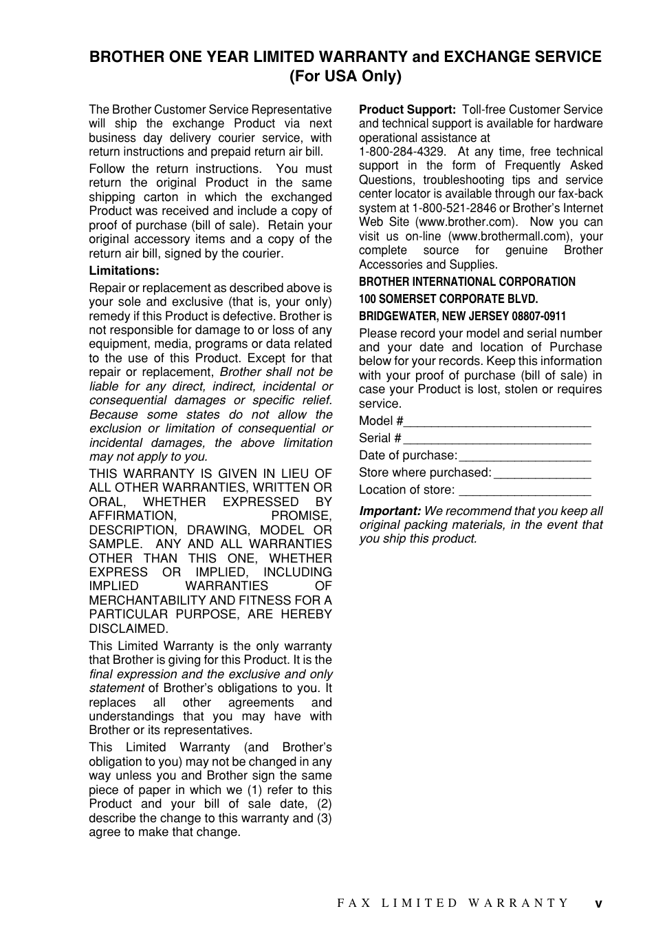 Brother FAX-1575mc User Manual | Page 7 / 116