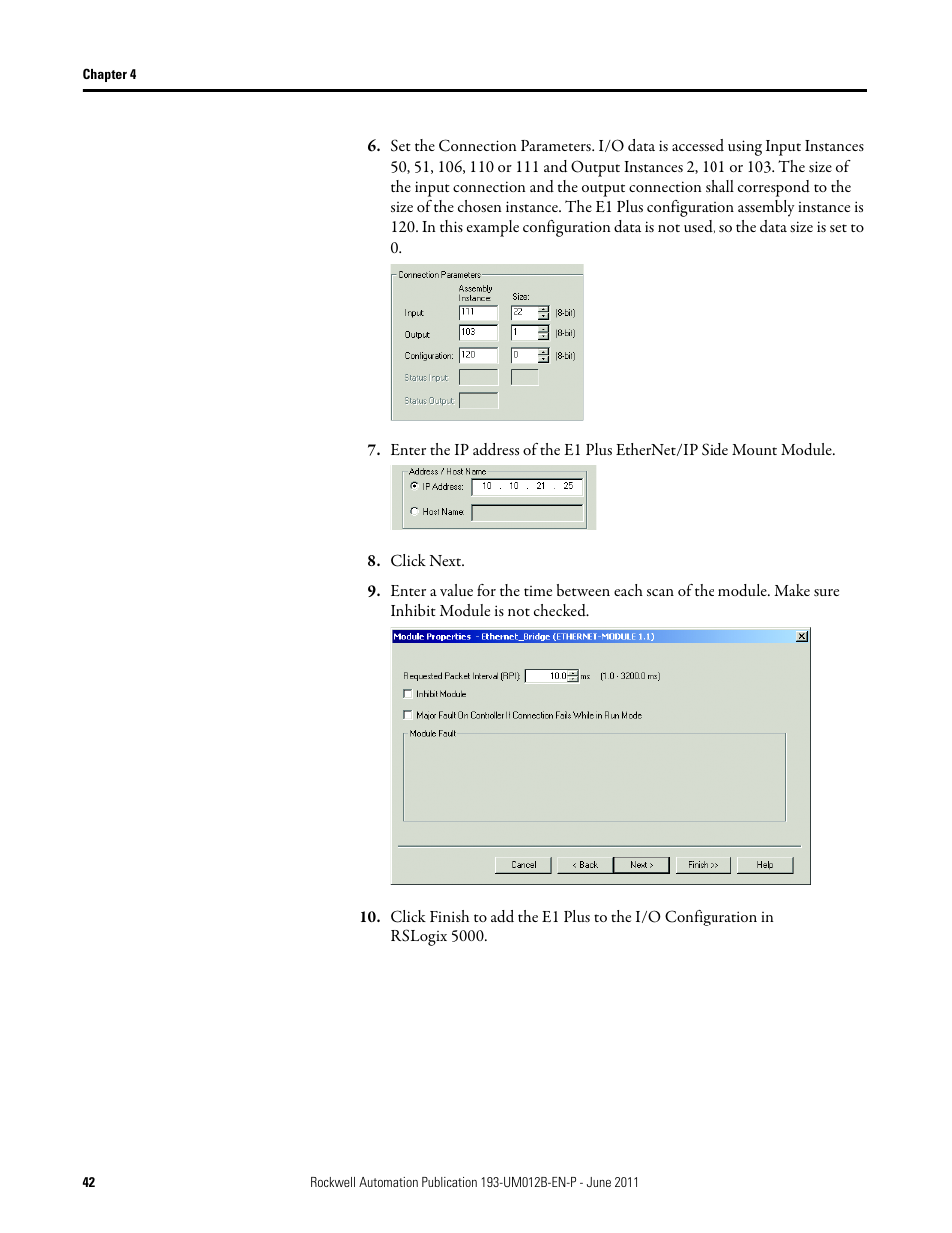 Click next | Rockwell Automation 193-ETN E1 Plus EtherNet Side Mount Module User Manual User Manual | Page 42 / 98