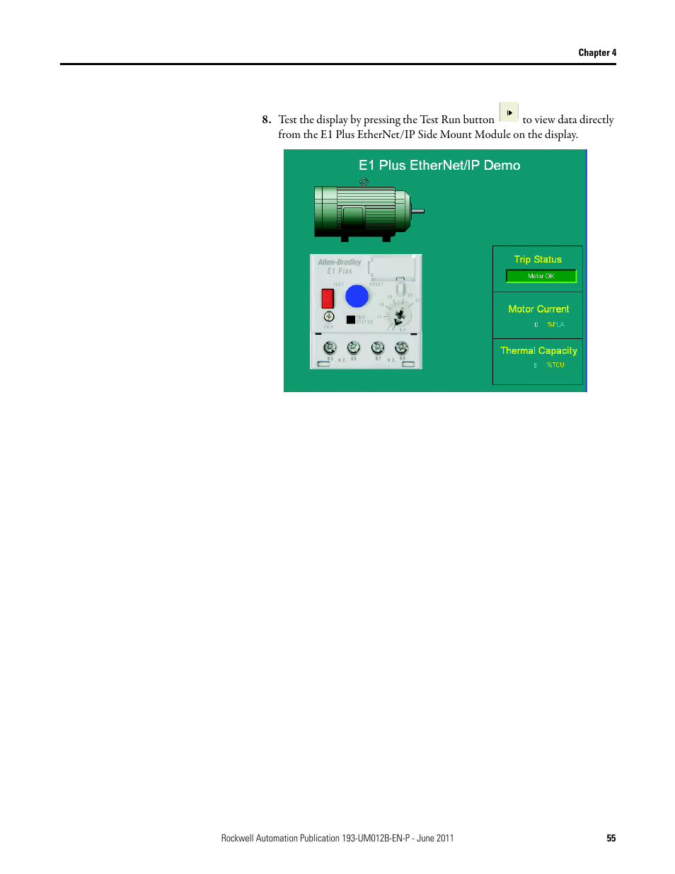 Rockwell Automation 193-ETN E1 Plus EtherNet Side Mount Module User Manual User Manual | Page 55 / 98