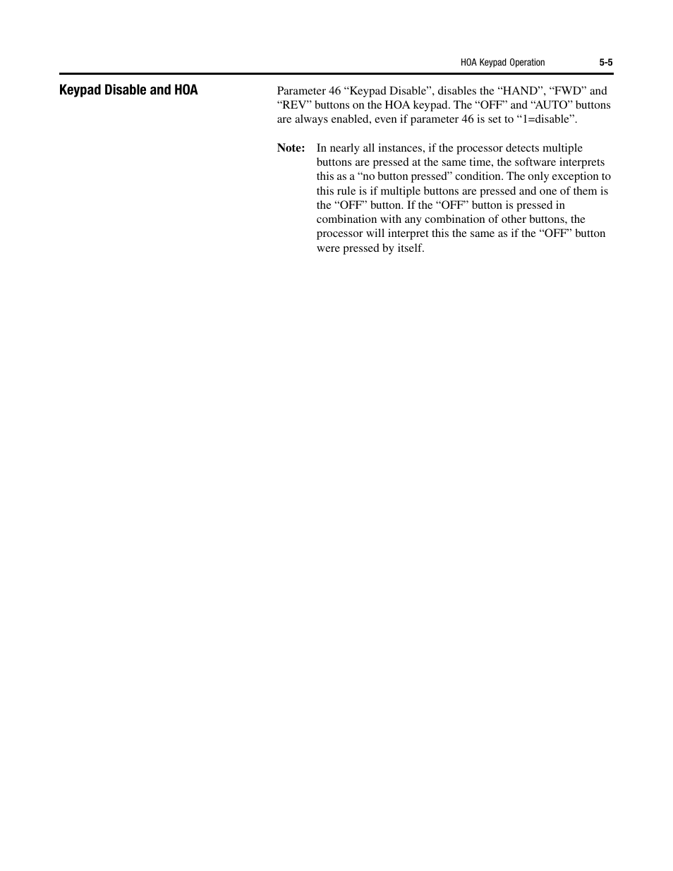 Keypad disable and hoa | Rockwell Automation 284D ArmorStart - Safety Version - User Manual User Manual | Page 137 / 320
