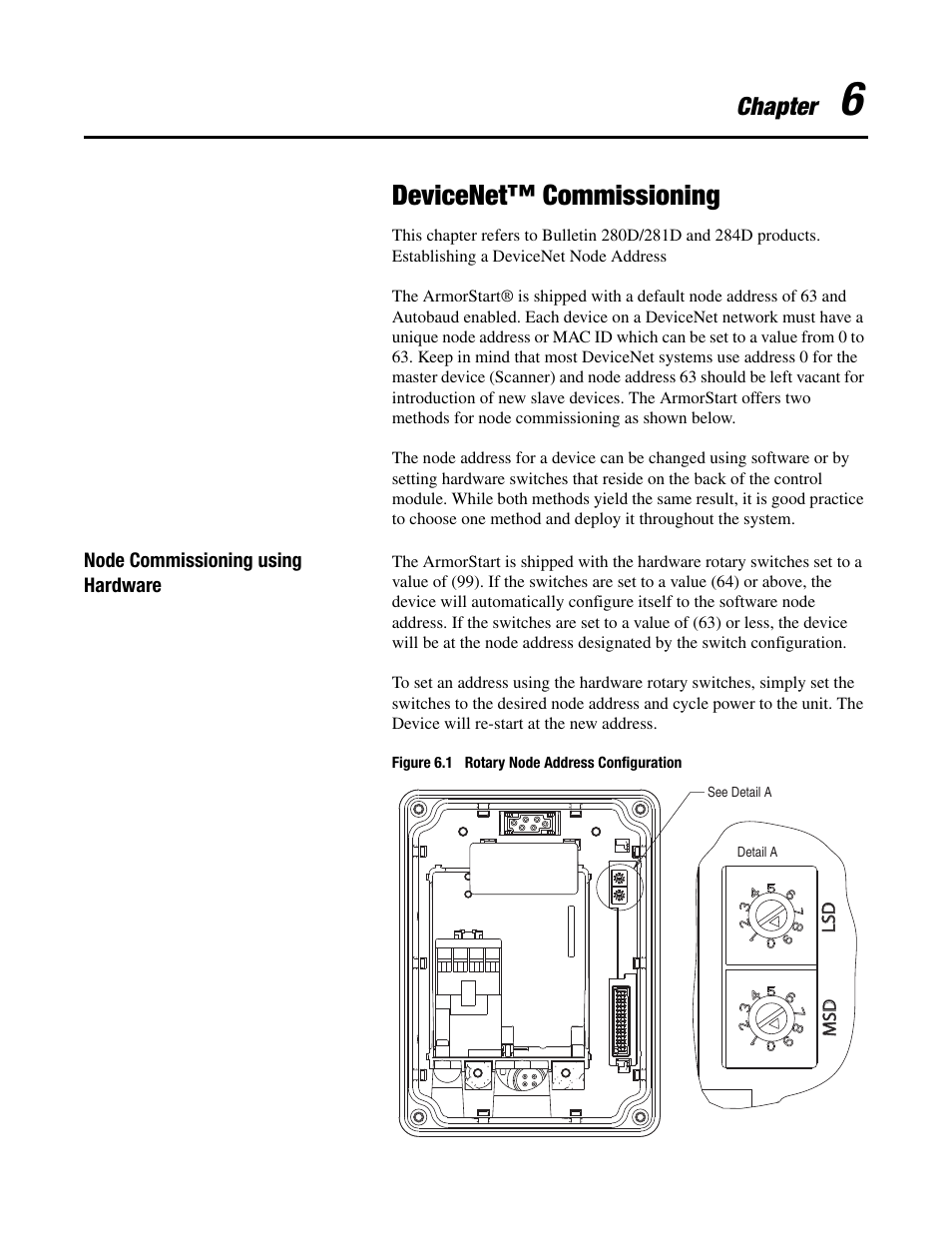 Devicenet™ commissioning, Chapter | Rockwell Automation 284D ArmorStart - Safety Version - User Manual User Manual | Page 139 / 320