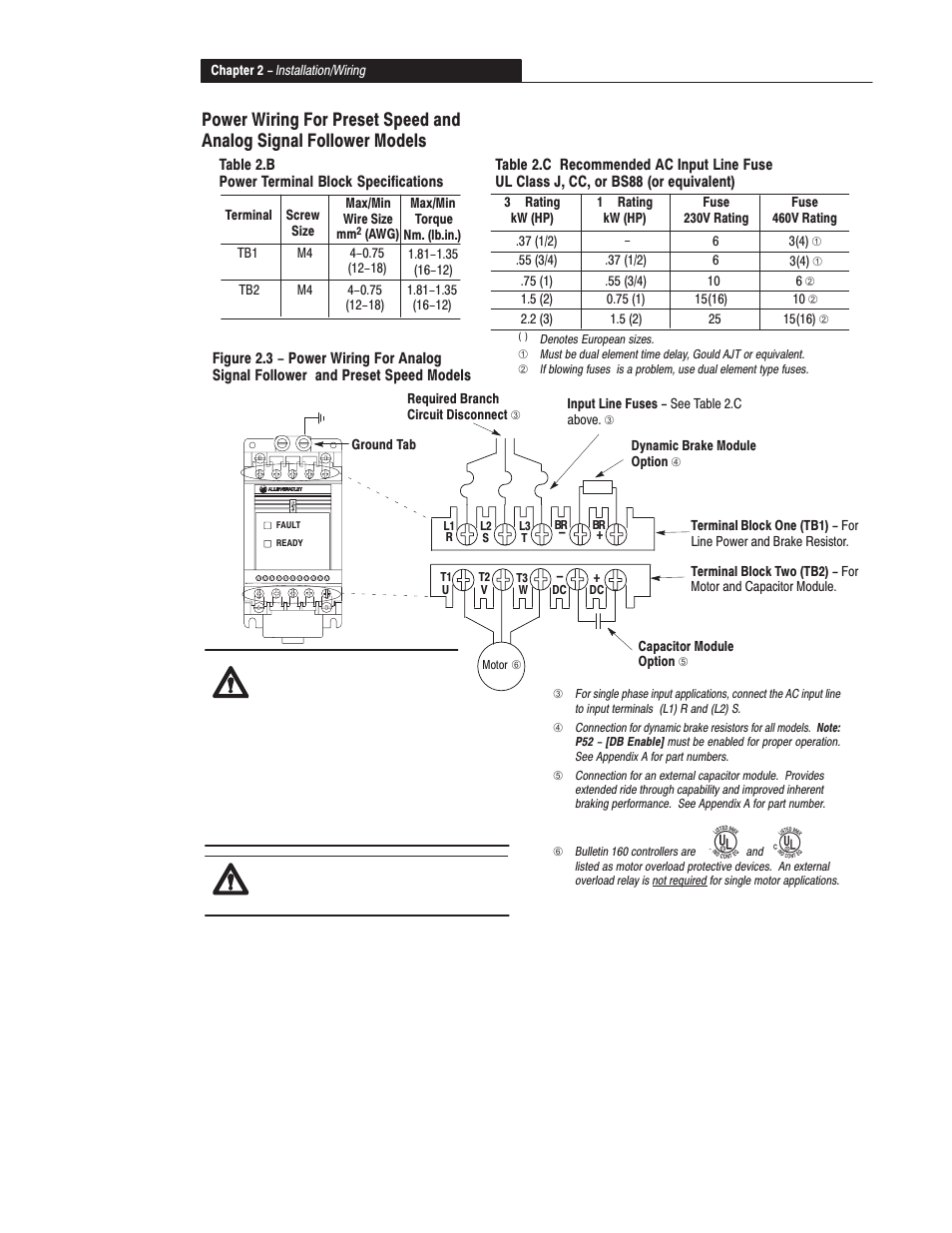 Rockwell Automation 160 SER A FRN 1.XX-4.XX User Manual | Page 18 / 50