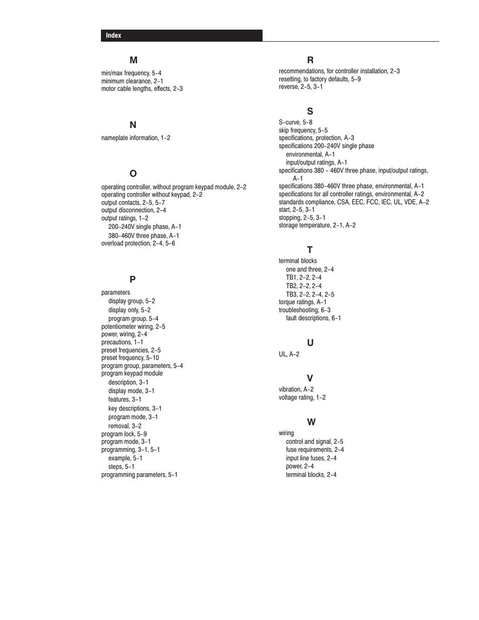 Rockwell Automation 160 SER A FRN 1.XX-4.XX User Manual | Page 48 / 50