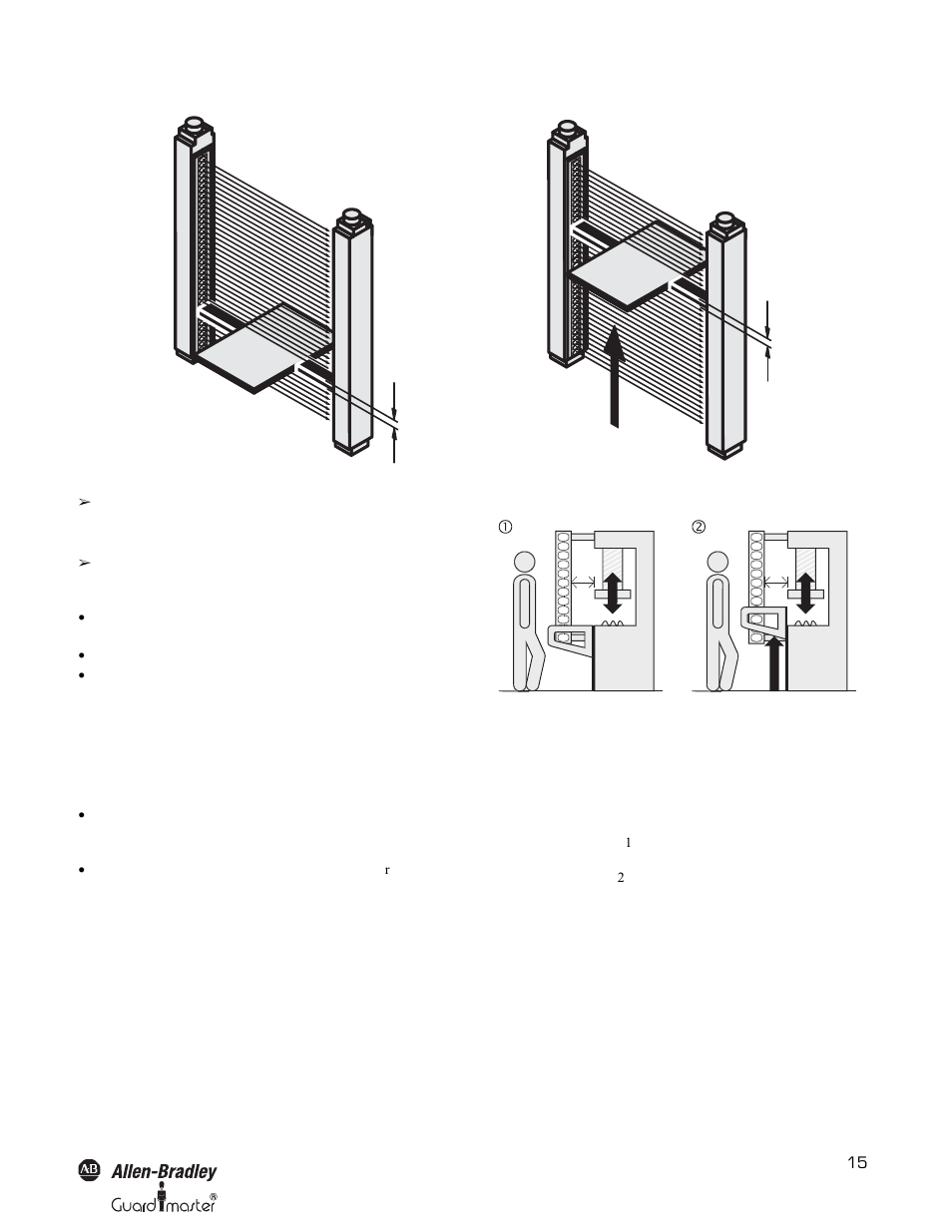 Rockwell Automation 442L SafeShield Safety Light Curtain Hardware User Manual | Page 15 / 48