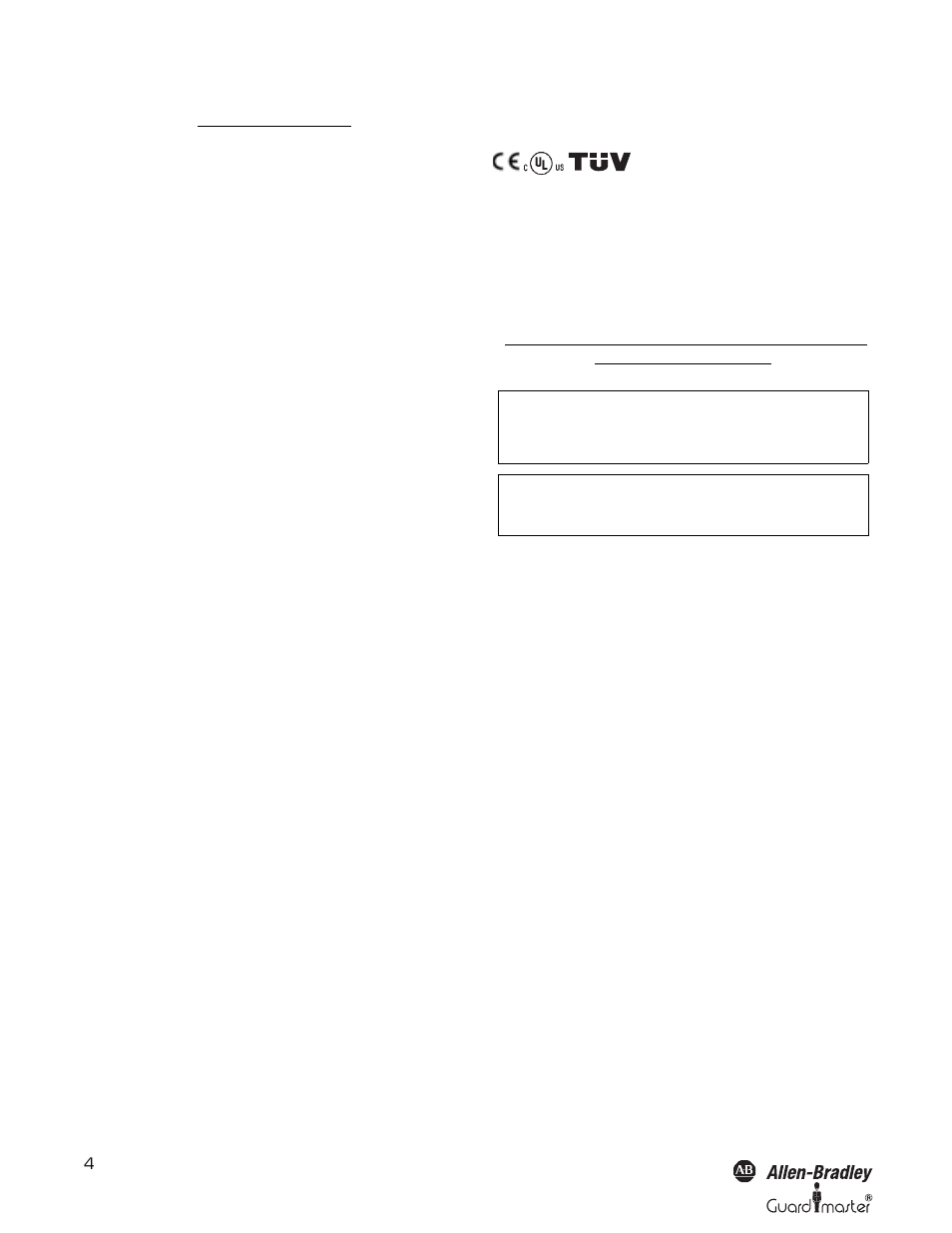 Rockwell Automation 442L SafeShield Safety Light Curtain Hardware User Manual | Page 4 / 48