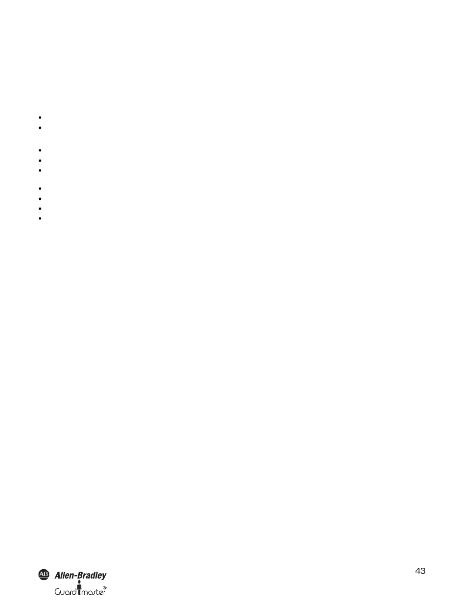 Rockwell Automation 442L SafeShield Safety Light Curtain Hardware User Manual | Page 43 / 48