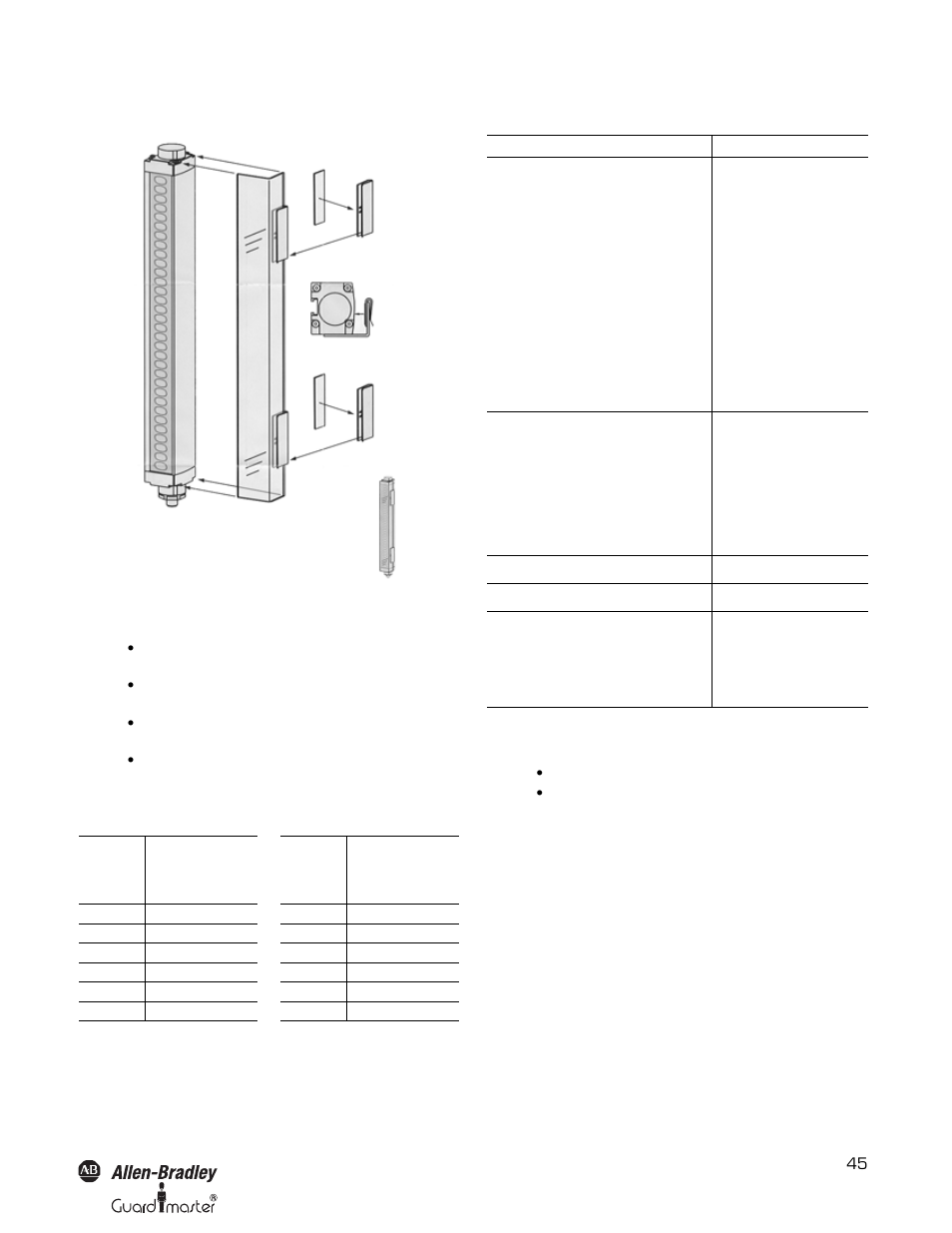 Additional front screen (weld shield), Accessories | Rockwell Automation 442L SafeShield Safety Light Curtain Hardware User Manual | Page 45 / 48