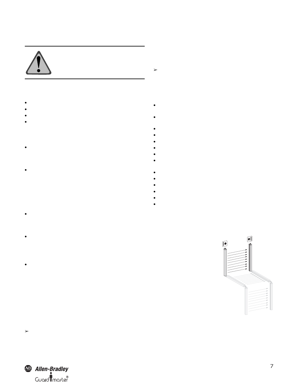 Rockwell Automation 442L SafeShield Safety Light Curtain Hardware User Manual | Page 7 / 48