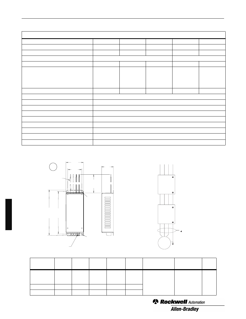 Rockwell Automation 160 Line Filter Module 160 Series B User Manual | Page 12 / 16