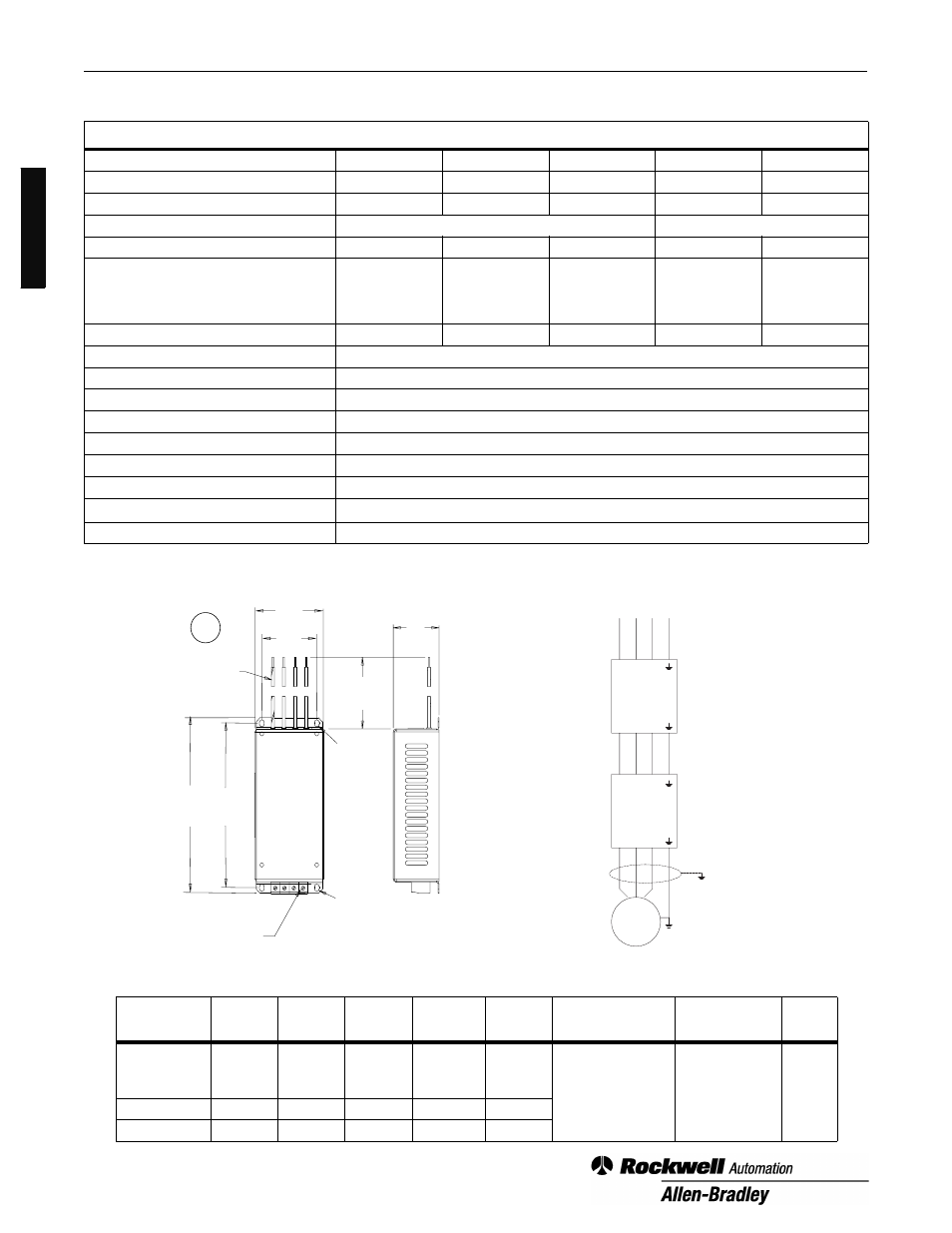 Rockwell Automation 160 Line Filter Module 160 Series B User Manual | Page 2 / 16