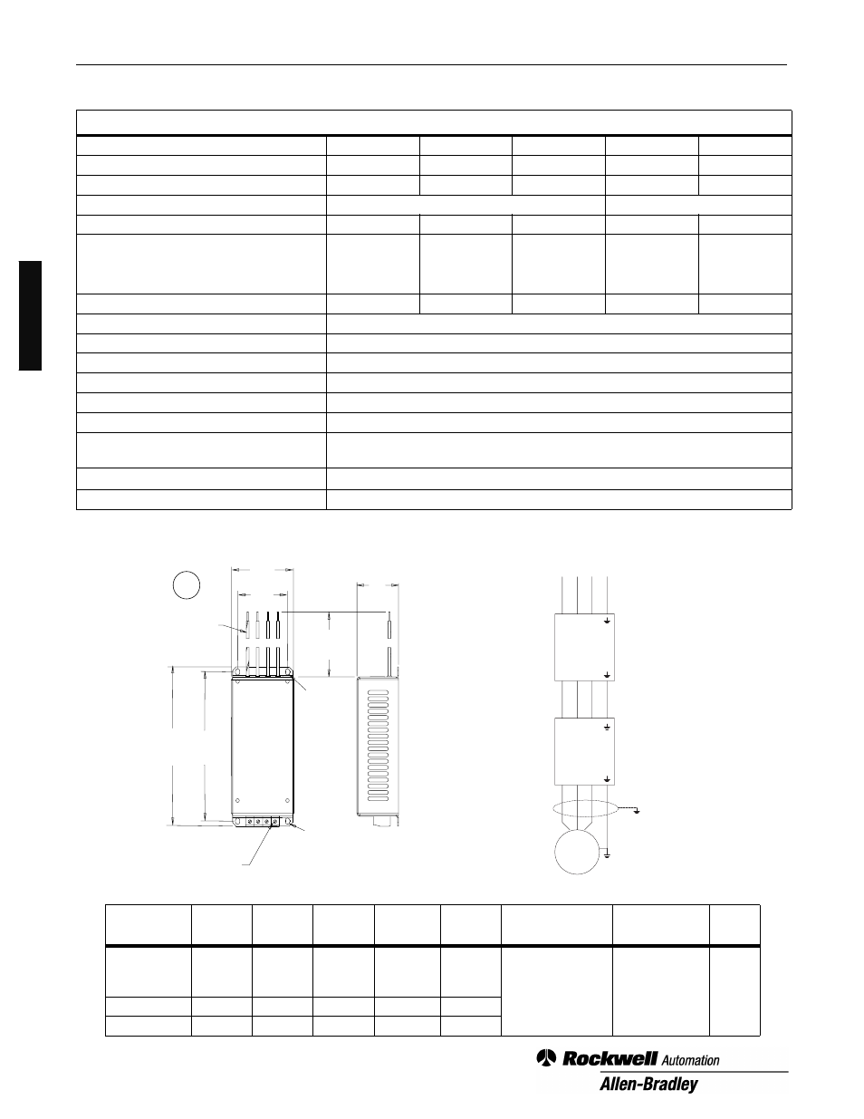 Rockwell Automation 160 Line Filter Module 160 Series B User Manual | Page 4 / 16