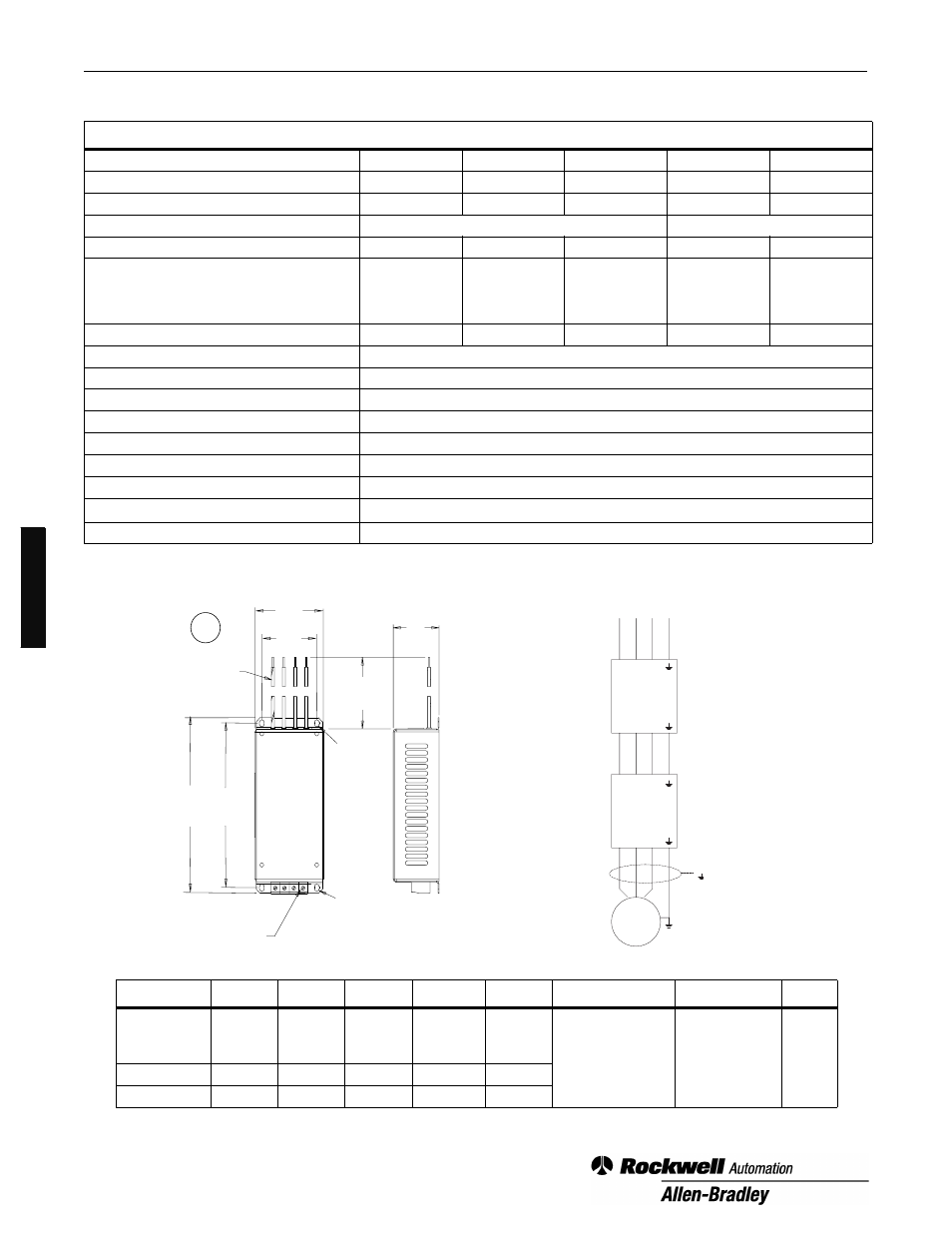 Rockwell Automation 160 Line Filter Module 160 Series B User Manual | Page 8 / 16