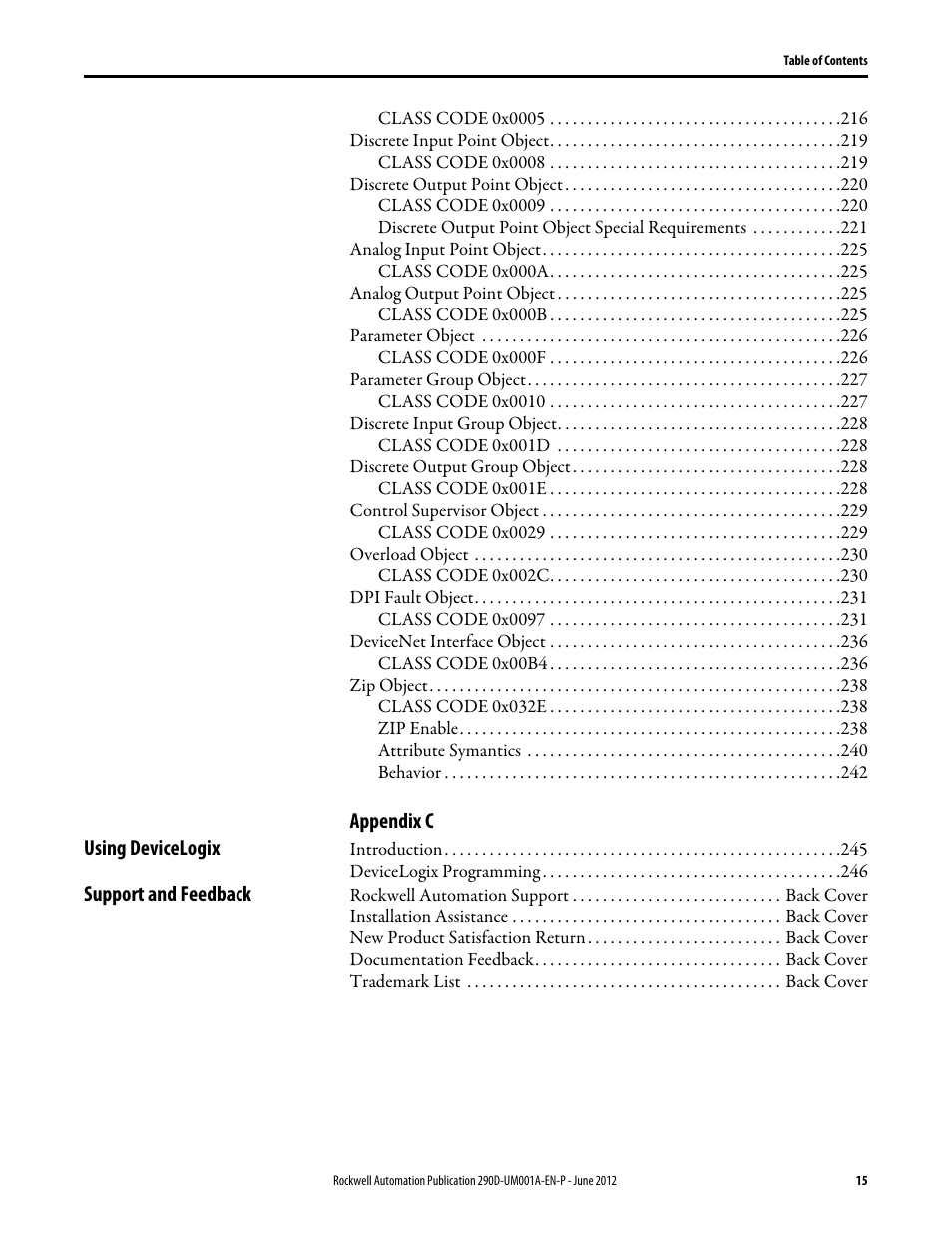 Rockwell Automation 294D ArmorStart LT Distributed Motor Controller DeviceNet Version - User Manual User Manual | Page 15 / 254