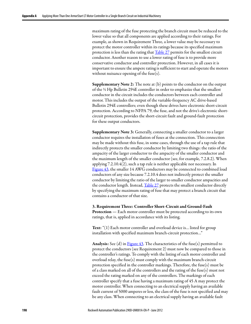 Rockwell Automation 294D ArmorStart LT Distributed Motor Controller DeviceNet Version - User Manual User Manual | Page 198 / 254