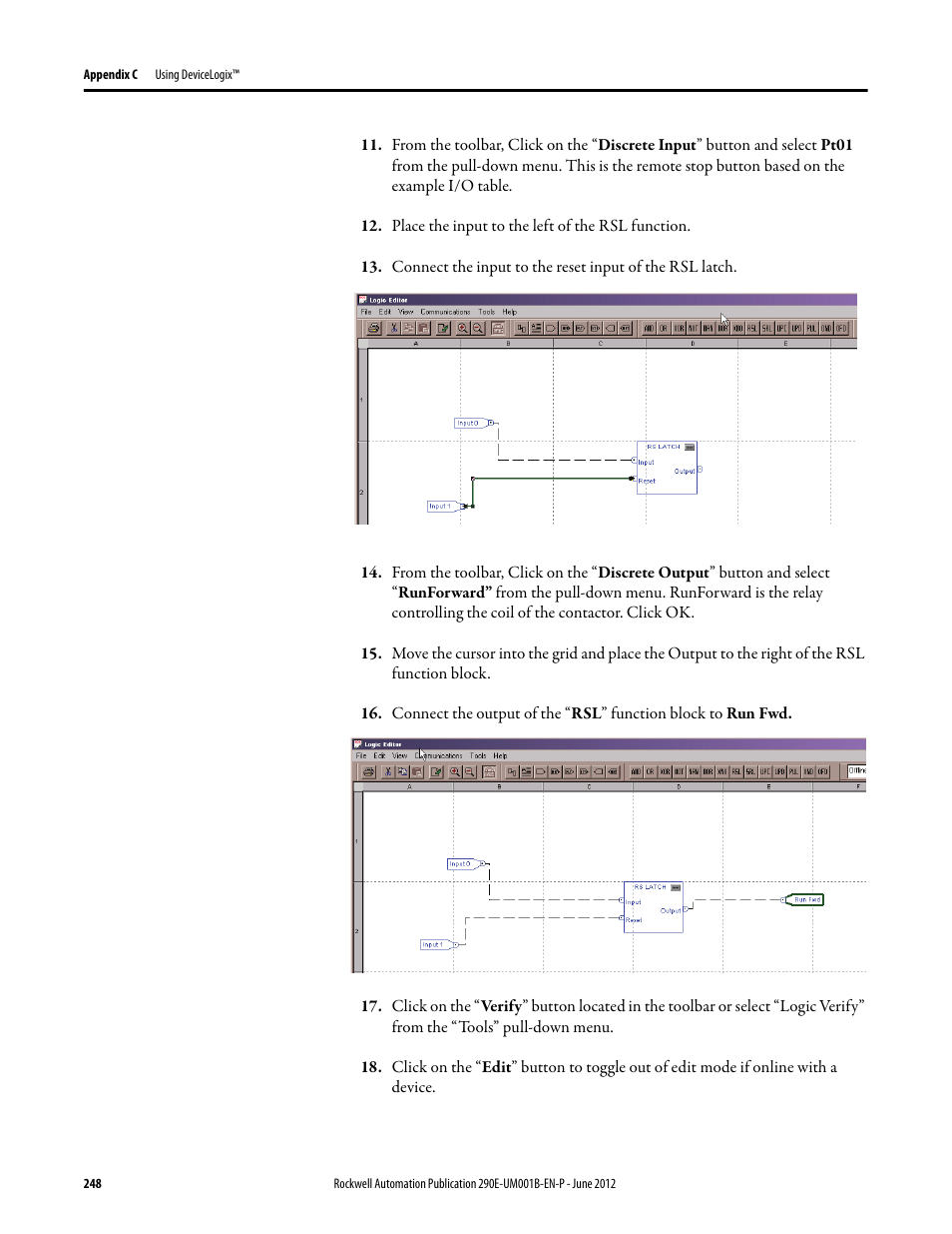 Rockwell Automation 294D ArmorStart LT Distributed Motor Controller DeviceNet Version - User Manual User Manual | Page 248 / 254