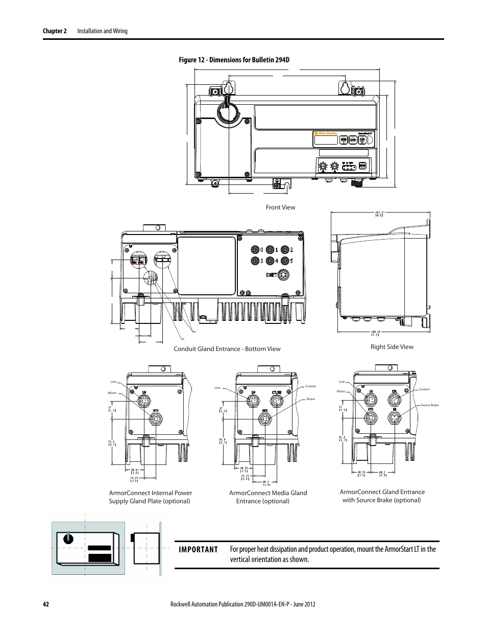 Rockwell Automation 294D ArmorStart LT Distributed Motor Controller DeviceNet Version - User Manual User Manual | Page 42 / 254