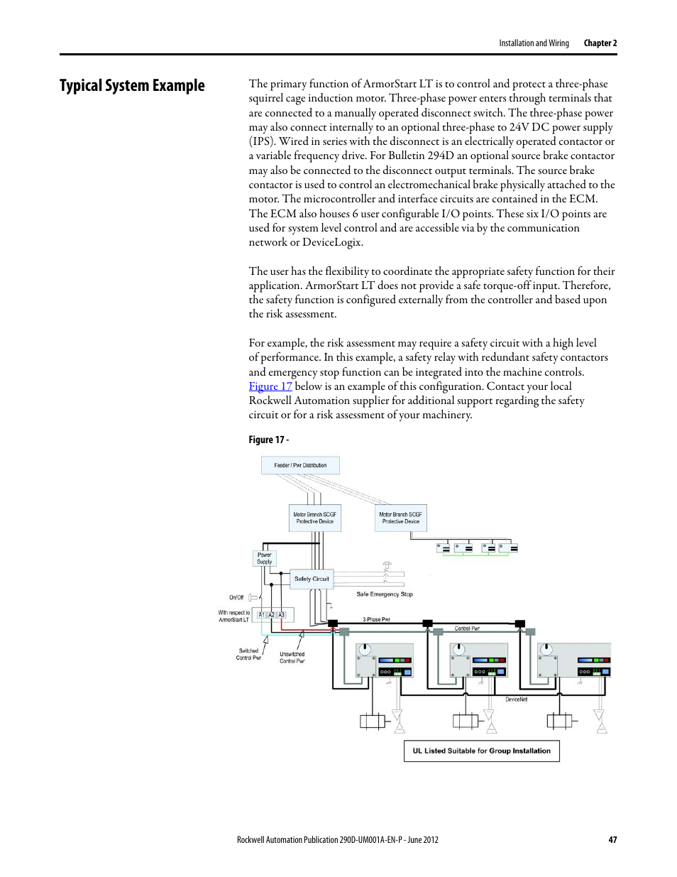 Typical system example | Rockwell Automation 294D ArmorStart LT Distributed Motor Controller DeviceNet Version - User Manual User Manual | Page 47 / 254