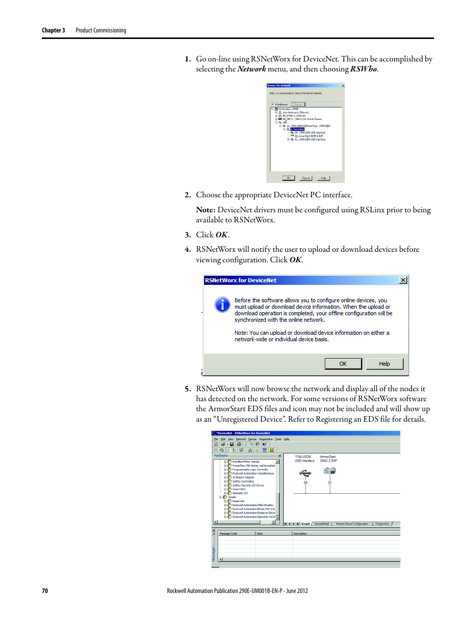 Rockwell Automation 294D ArmorStart LT Distributed Motor Controller DeviceNet Version - User Manual User Manual | Page 70 / 254