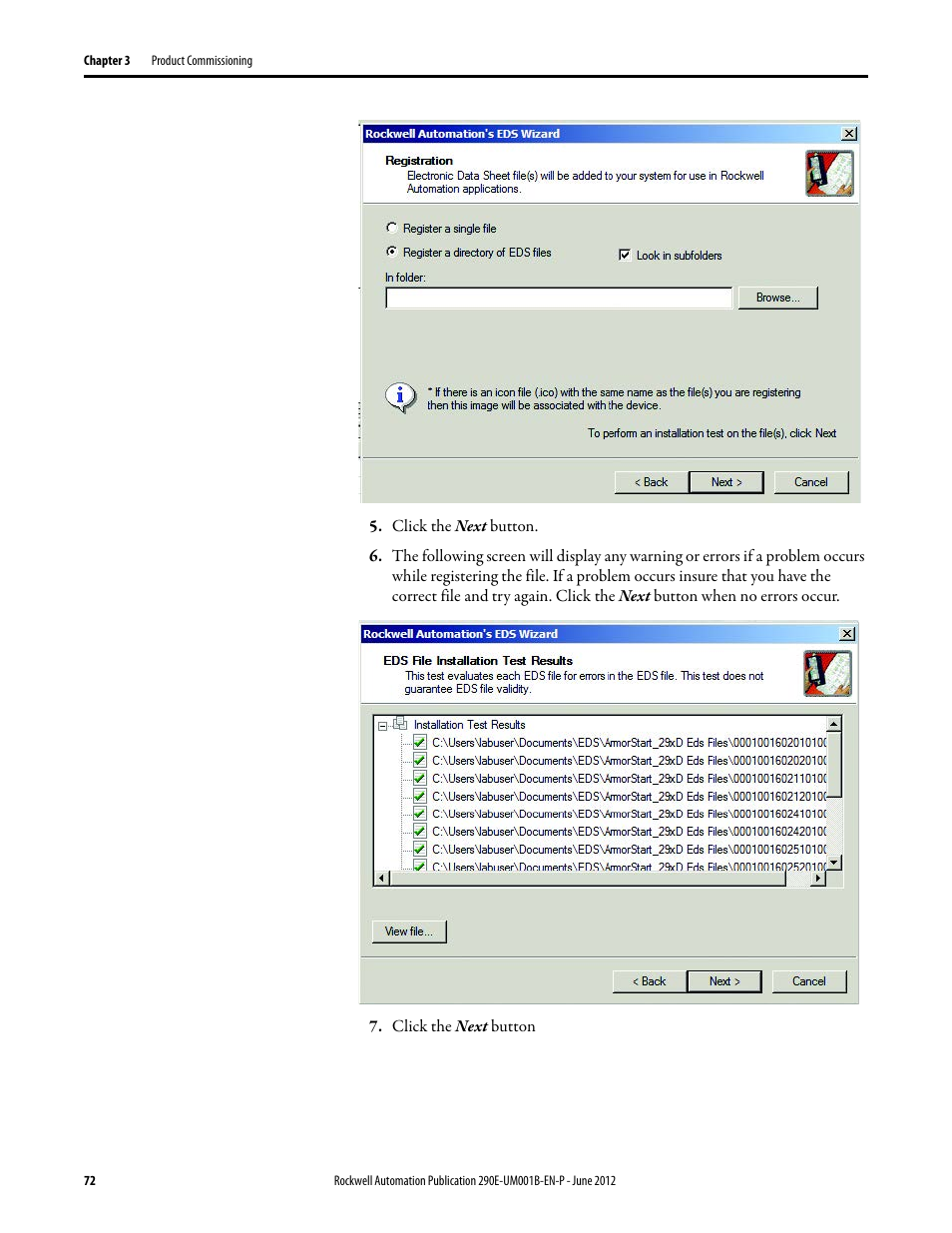 Rockwell Automation 294D ArmorStart LT Distributed Motor Controller DeviceNet Version - User Manual User Manual | Page 72 / 254