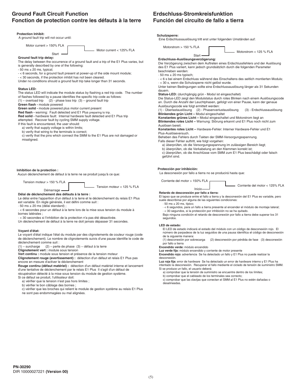 Rockwell Automation 193-EGF E1 PLUS Ground Fault Accessory Module User Manual | Page 5 / 8