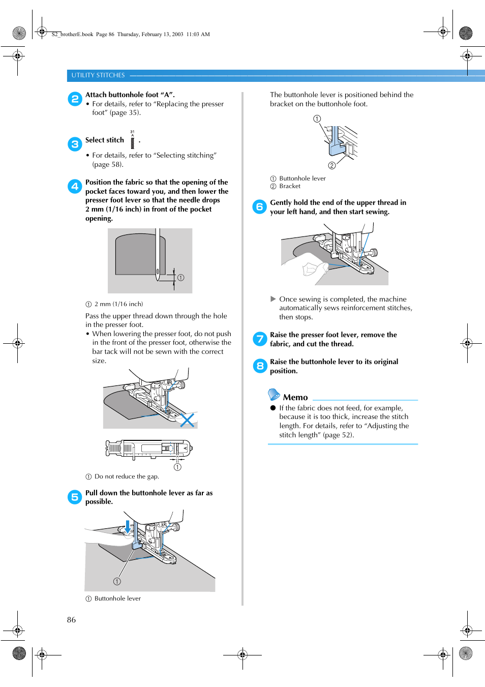 Brother CS 80 User Manual | Page 92 / 115