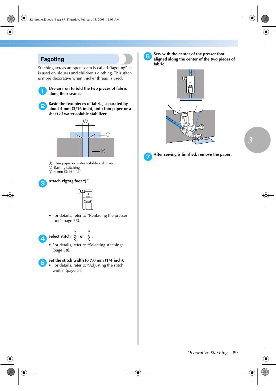 Fagoting | Brother CS 80 User Manual | Page 95 / 115