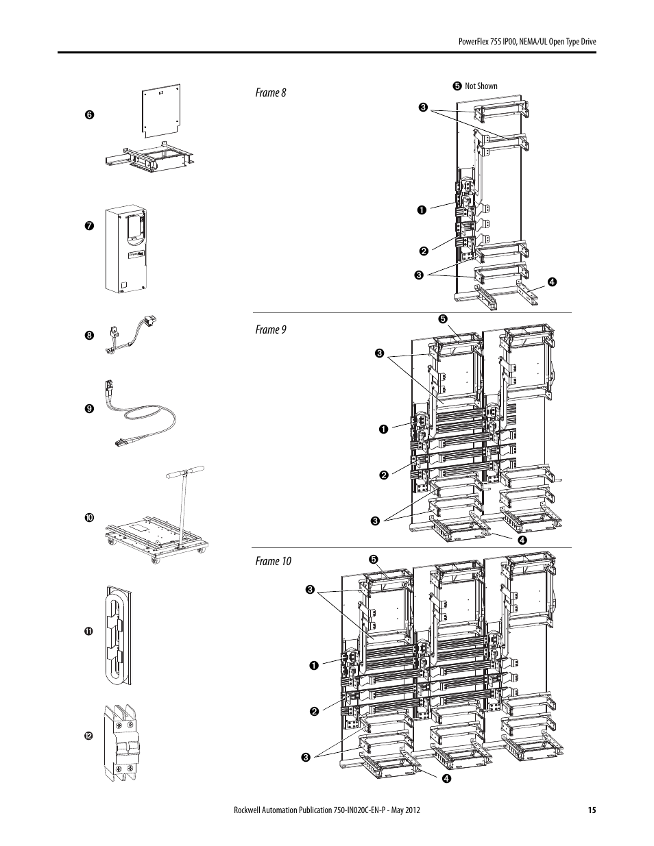 Rockwell Automation 20G PowerFlex 755 IP00 NEMA/UL Open Drive - Frames 8-10 User Manual | Page 15 / 76