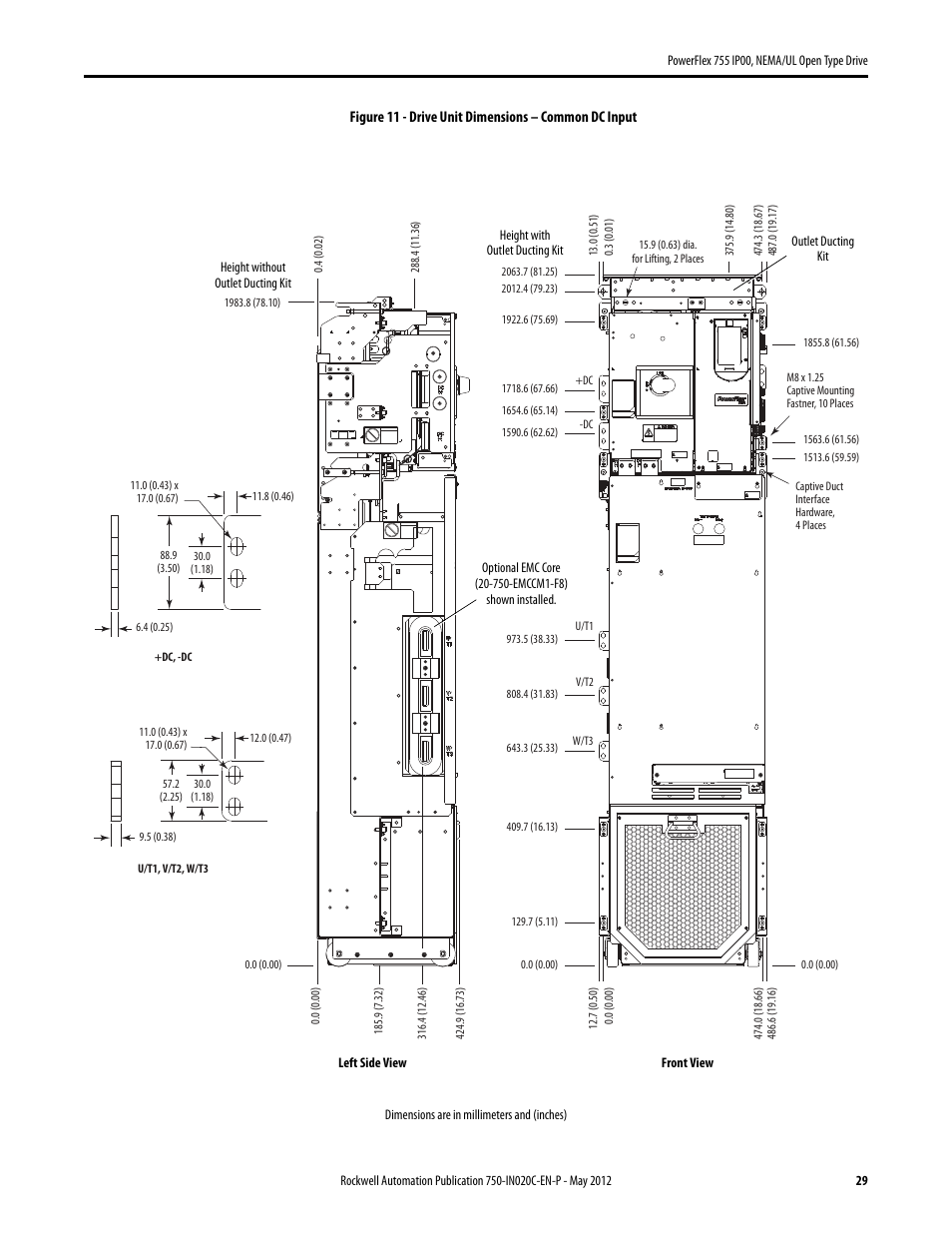 Rockwell Automation 20G PowerFlex 755 IP00 NEMA/UL Open Drive - Frames 8-10 User Manual | Page 29 / 76