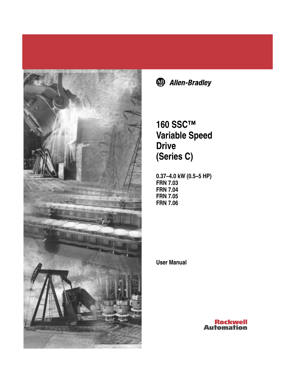 Rockwell Automation 160 SSC Series C FRN 7.xx User Manual | 88 pages