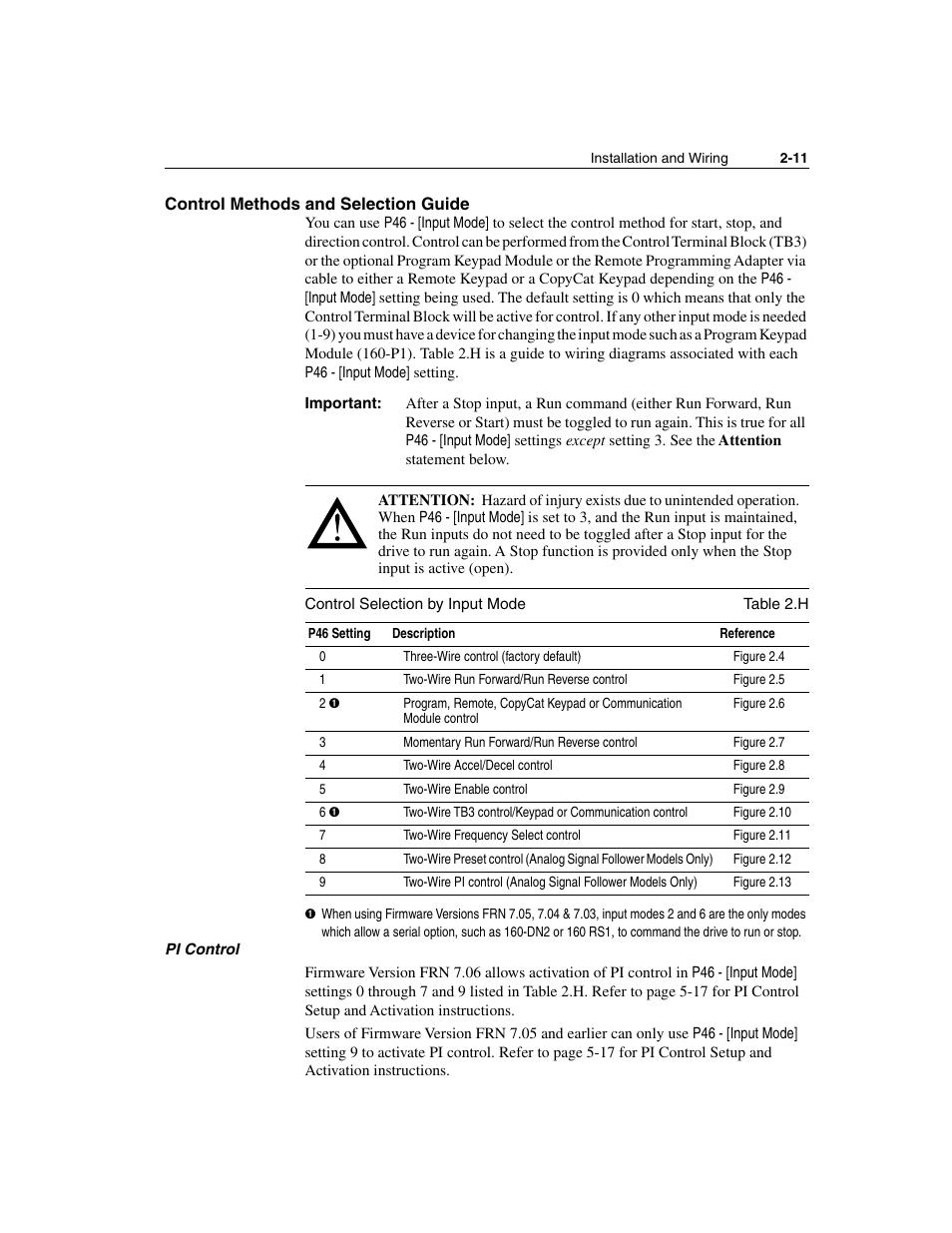 Control methods and selection guide, Control methods and selection guide -11 | Rockwell Automation 160 SSC Series C FRN 7.xx User Manual | Page 23 / 88