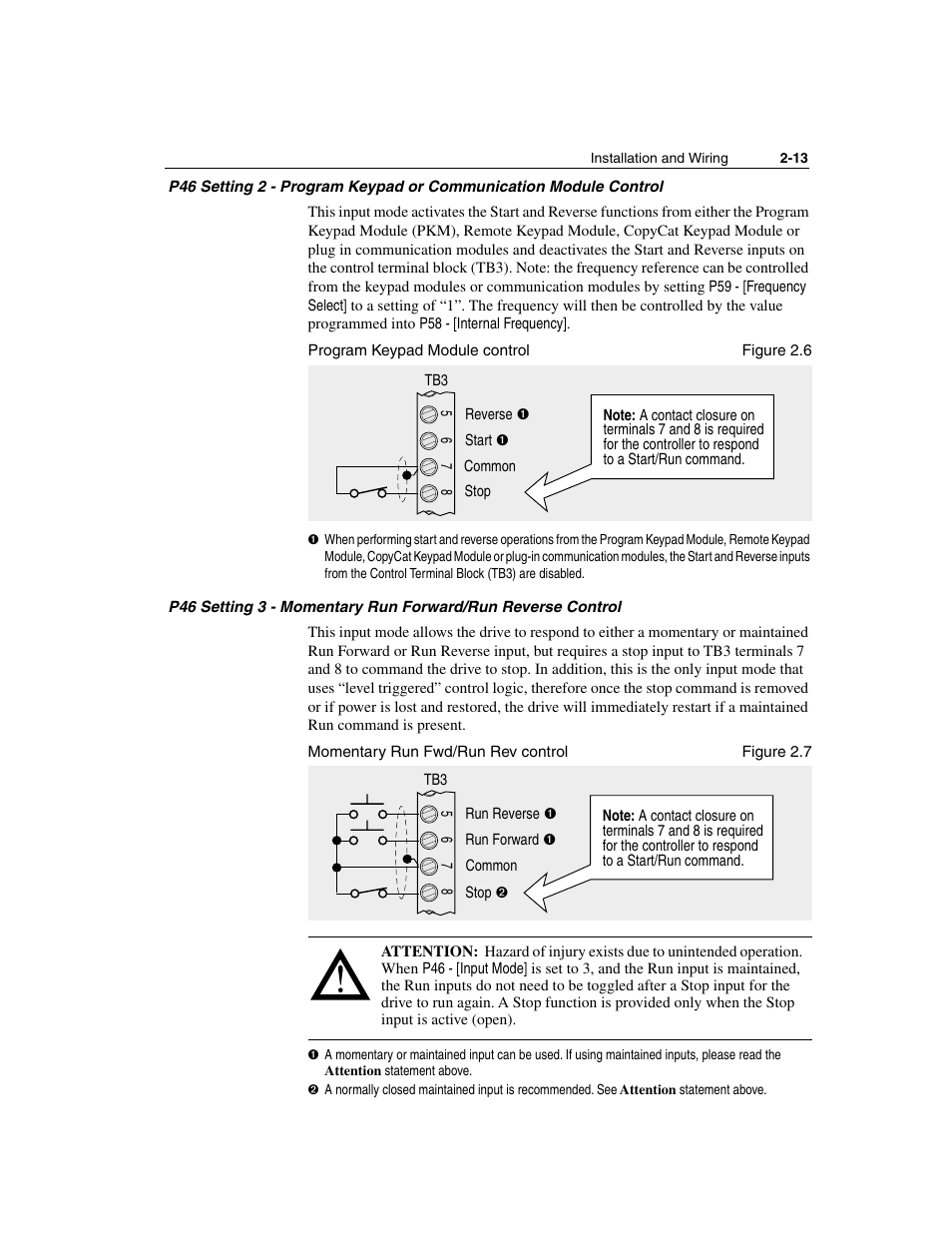 Figure 2.6, Figure 2.7 | Rockwell Automation 160 SSC Series C FRN 7.xx User Manual | Page 25 / 88