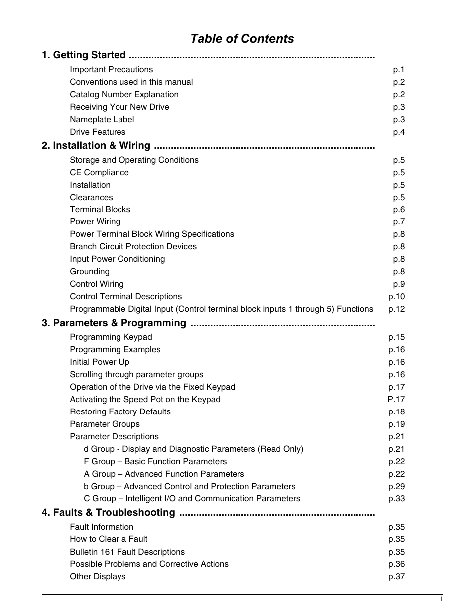 Rockwell Automation 161 SERIES B FRN 2.001 User Manual | Page 3 / 50