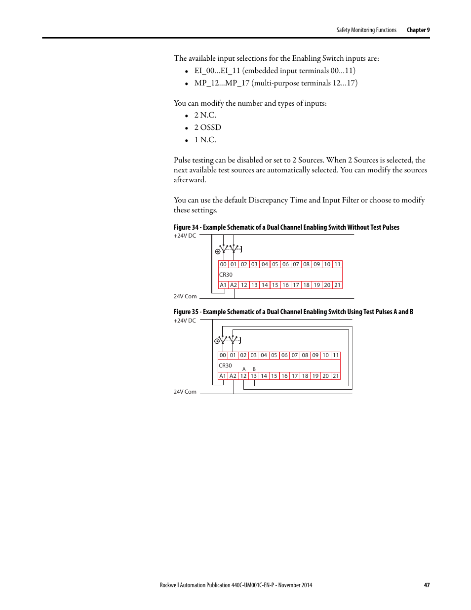 Rockwell Automation 440C Guardmaster 440C-CR30 Configurable Safety Relay User Manual User Manual | Page 47 / 150