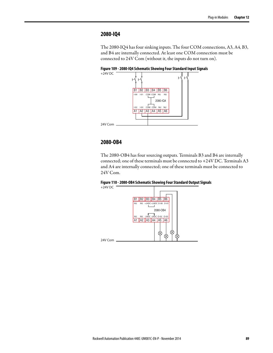 2080-iq4, 2080-ob4, 2080-iq4 2080-ob4 | Rockwell Automation 440C Guardmaster 440C-CR30 Configurable Safety Relay User Manual User Manual | Page 89 / 150