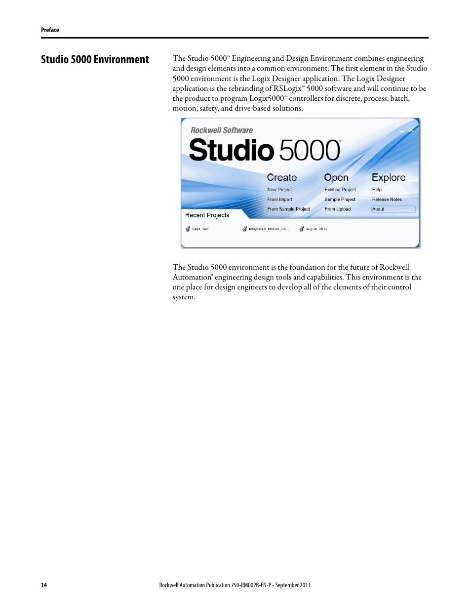 Studio 5000 environment | Rockwell Automation 20G PowerFlex 750-Series AC Drives User Manual | Page 14 / 432