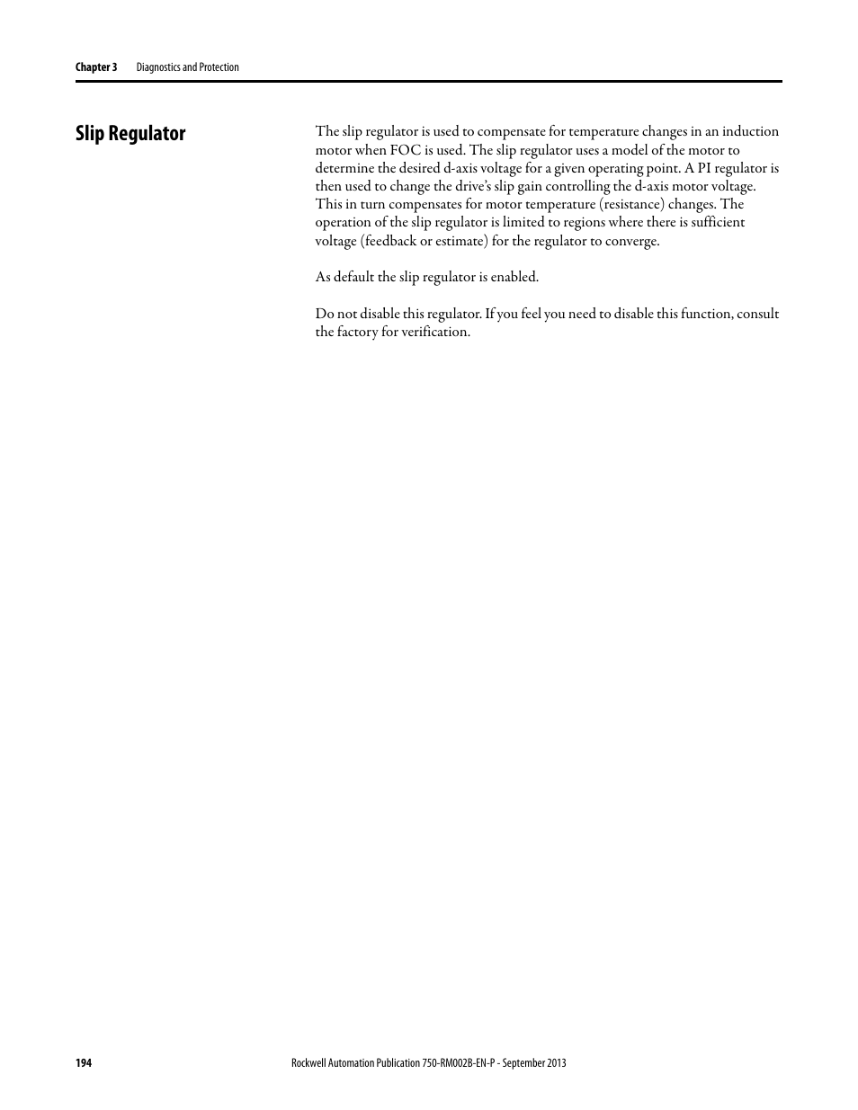Slip regulator | Rockwell Automation 20G PowerFlex 750-Series AC Drives User Manual | Page 194 / 432