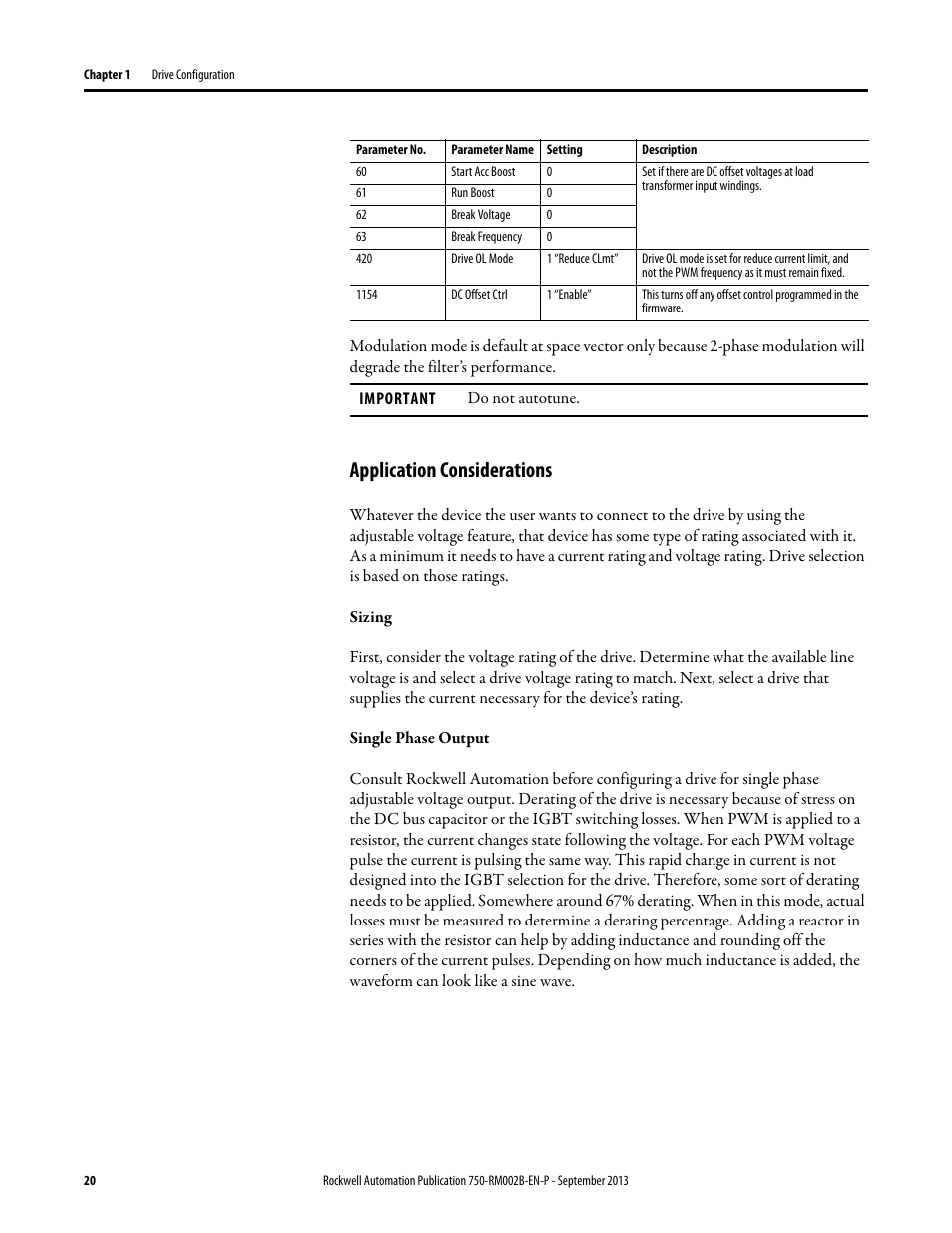 Application considerations | Rockwell Automation 20G PowerFlex 750-Series AC Drives User Manual | Page 20 / 432