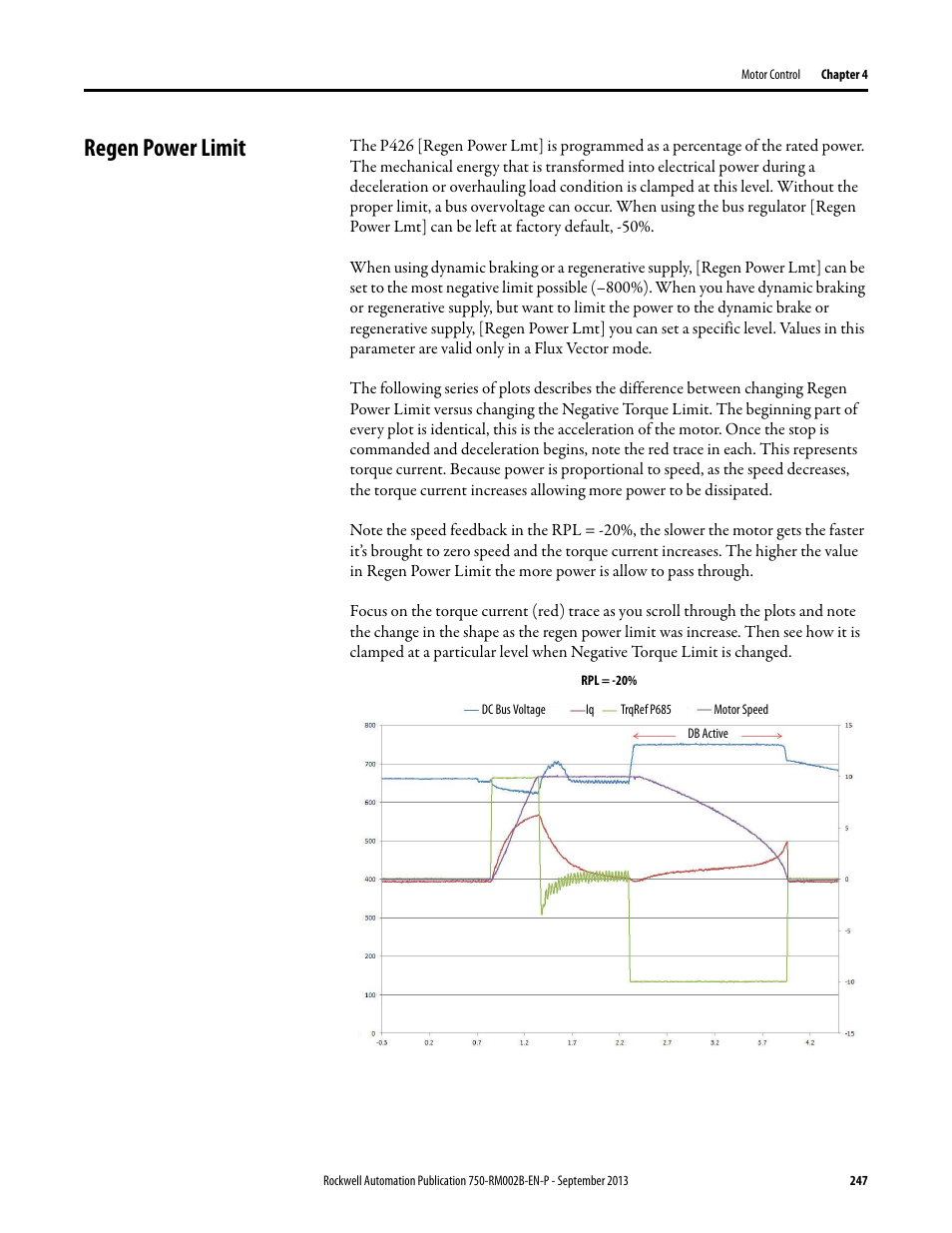 Regen power limit | Rockwell Automation 20G PowerFlex 750-Series AC Drives User Manual | Page 247 / 432