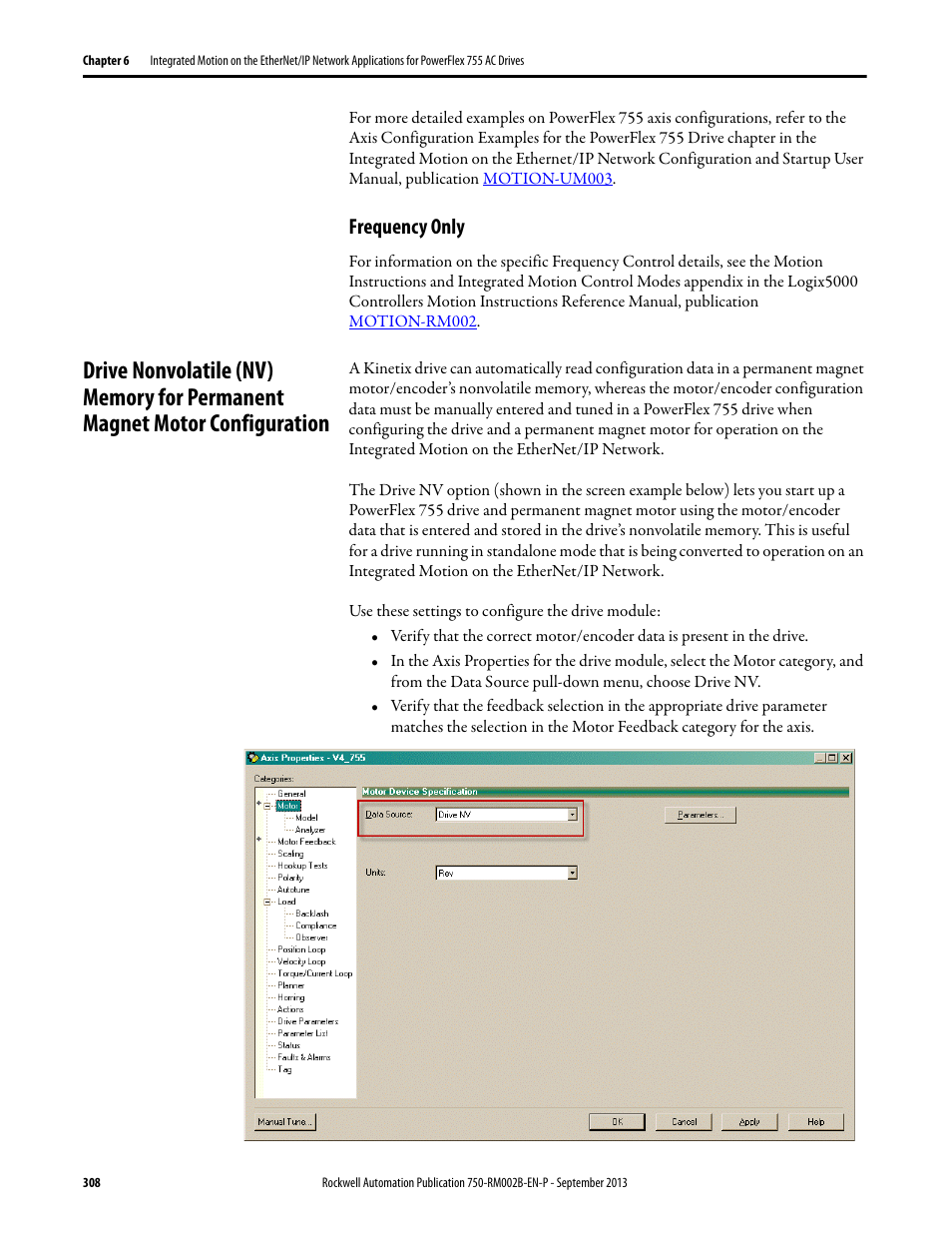 Frequency only | Rockwell Automation 20G PowerFlex 750-Series AC Drives User Manual | Page 308 / 432