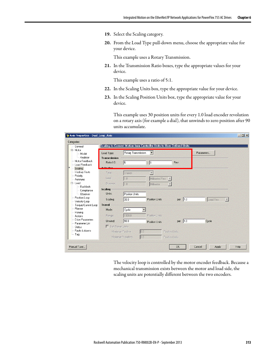 Rockwell Automation 20G PowerFlex 750-Series AC Drives User Manual | Page 313 / 432