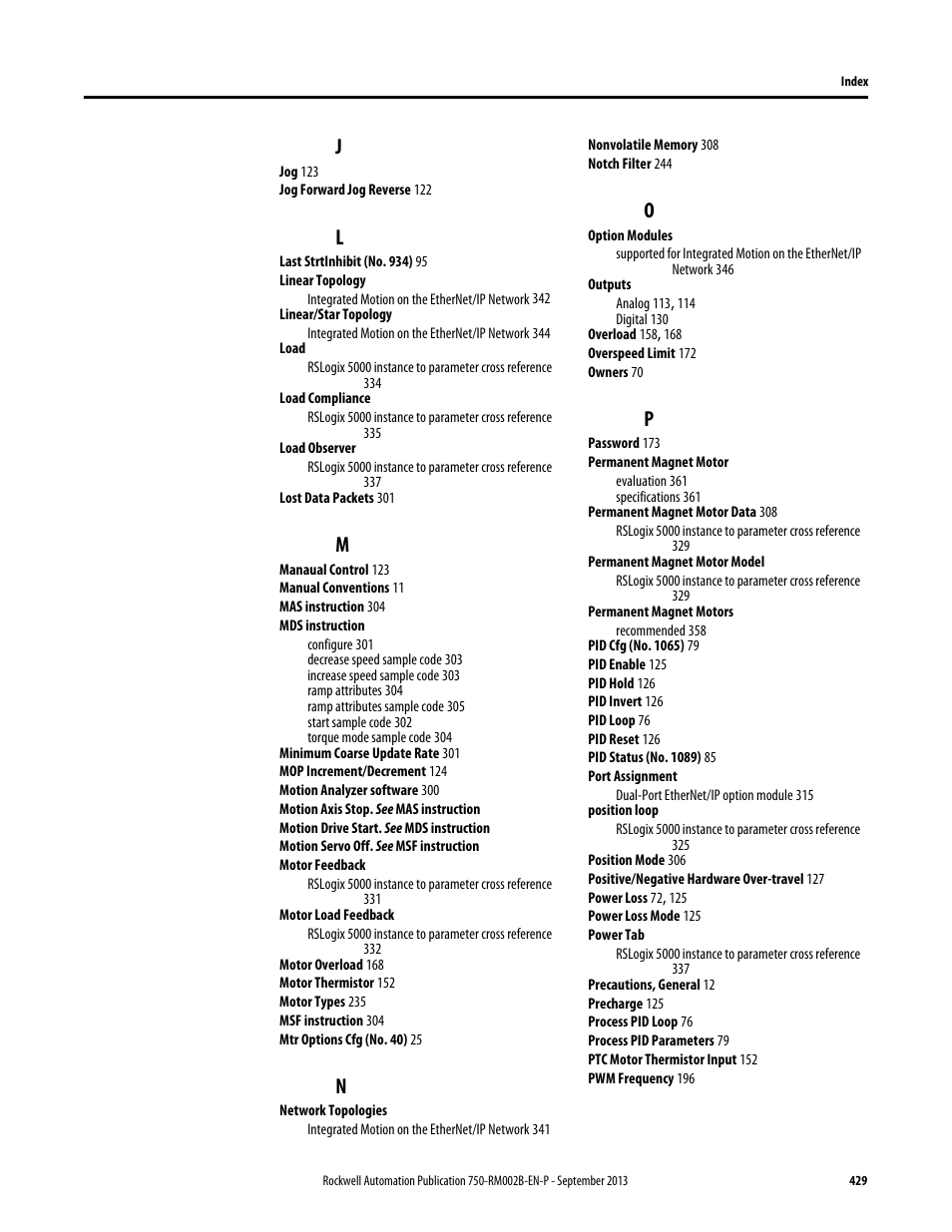 Rockwell Automation 20G PowerFlex 750-Series AC Drives User Manual | Page 429 / 432