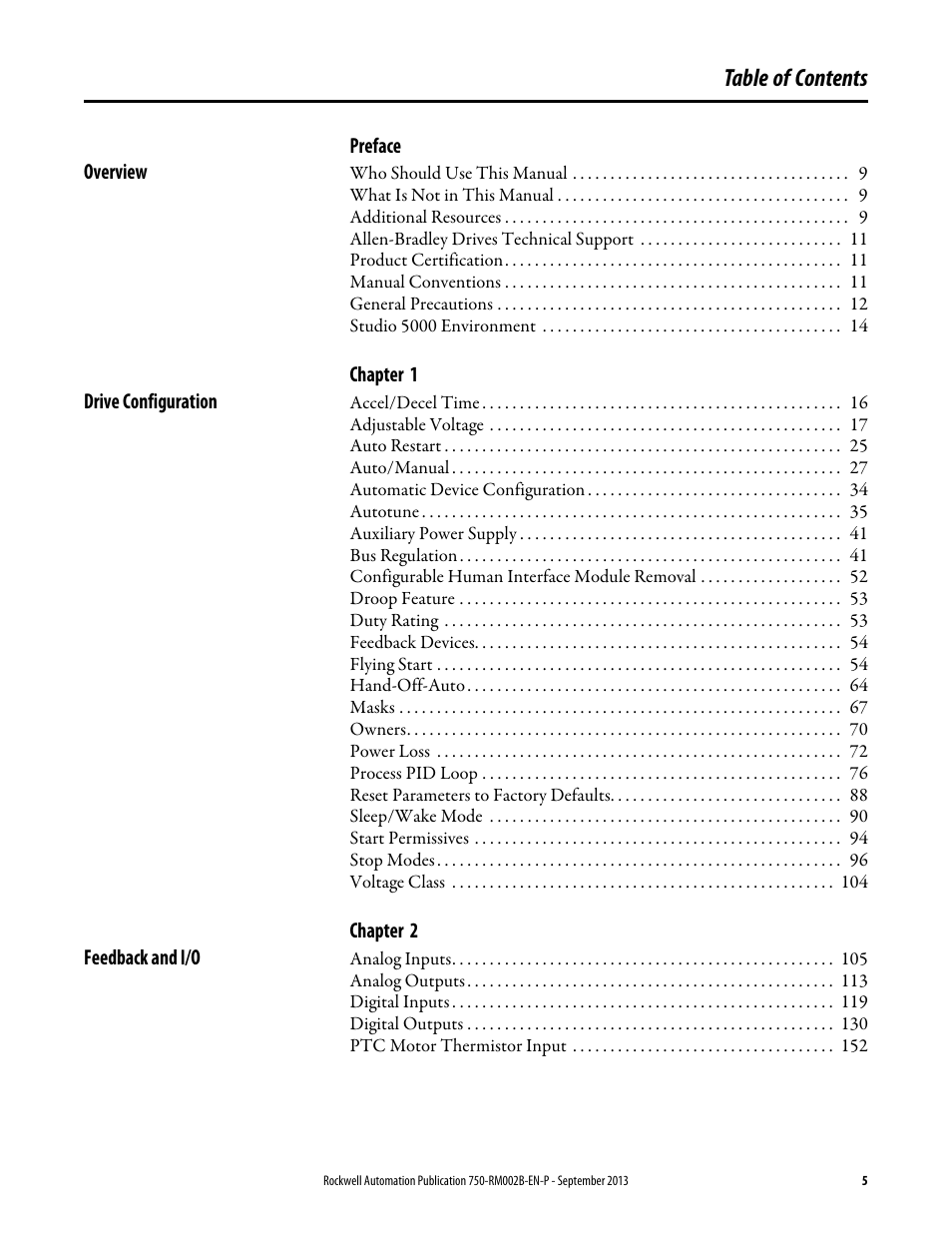 Rockwell Automation 20G PowerFlex 750-Series AC Drives User Manual | Page 5 / 432