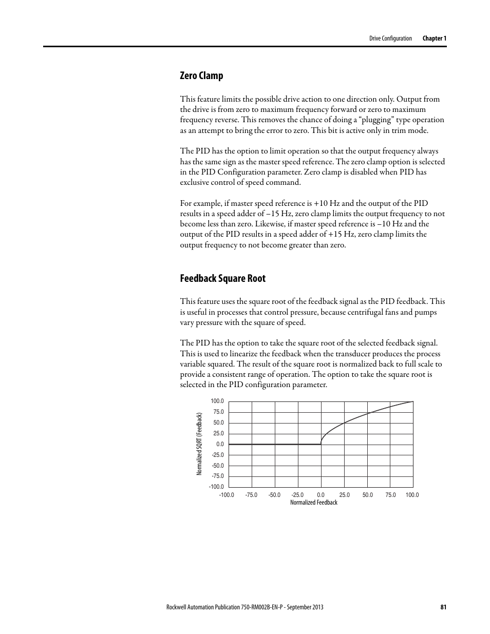 Zero clamp, Feedback square root | Rockwell Automation 20G PowerFlex 750-Series AC Drives User Manual | Page 81 / 432