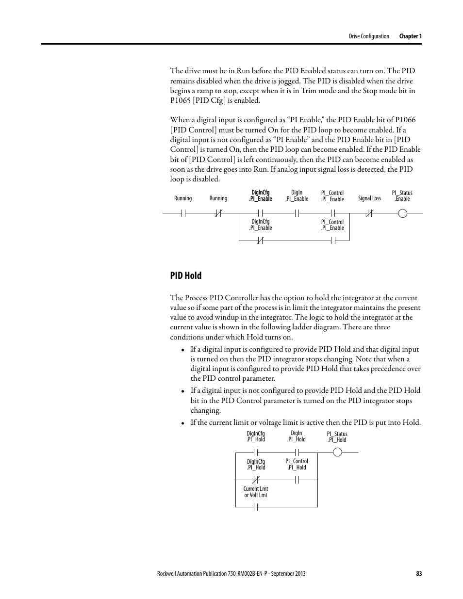 Pid hold | Rockwell Automation 20G PowerFlex 750-Series AC Drives User Manual | Page 83 / 432