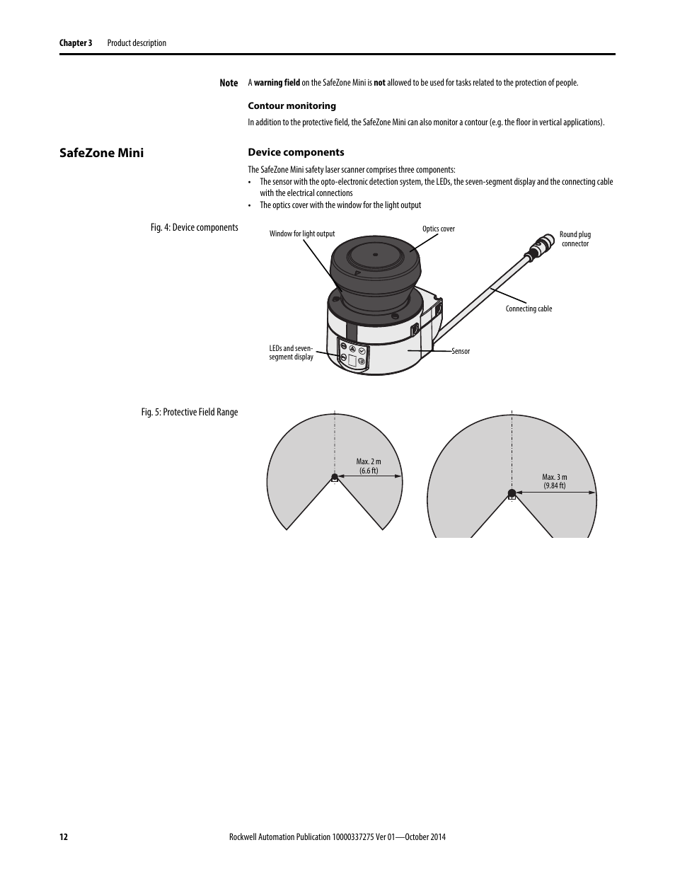 Safezone mini | Rockwell Automation 442L-SFZNMN SafeZone Mini Safety Laser Scanner User Manual User Manual | Page 14 / 80