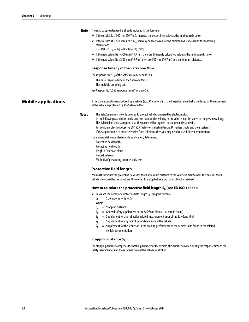 Mobile applications | Rockwell Automation 442L-SFZNMN SafeZone Mini Safety Laser Scanner User Manual User Manual | Page 32 / 80