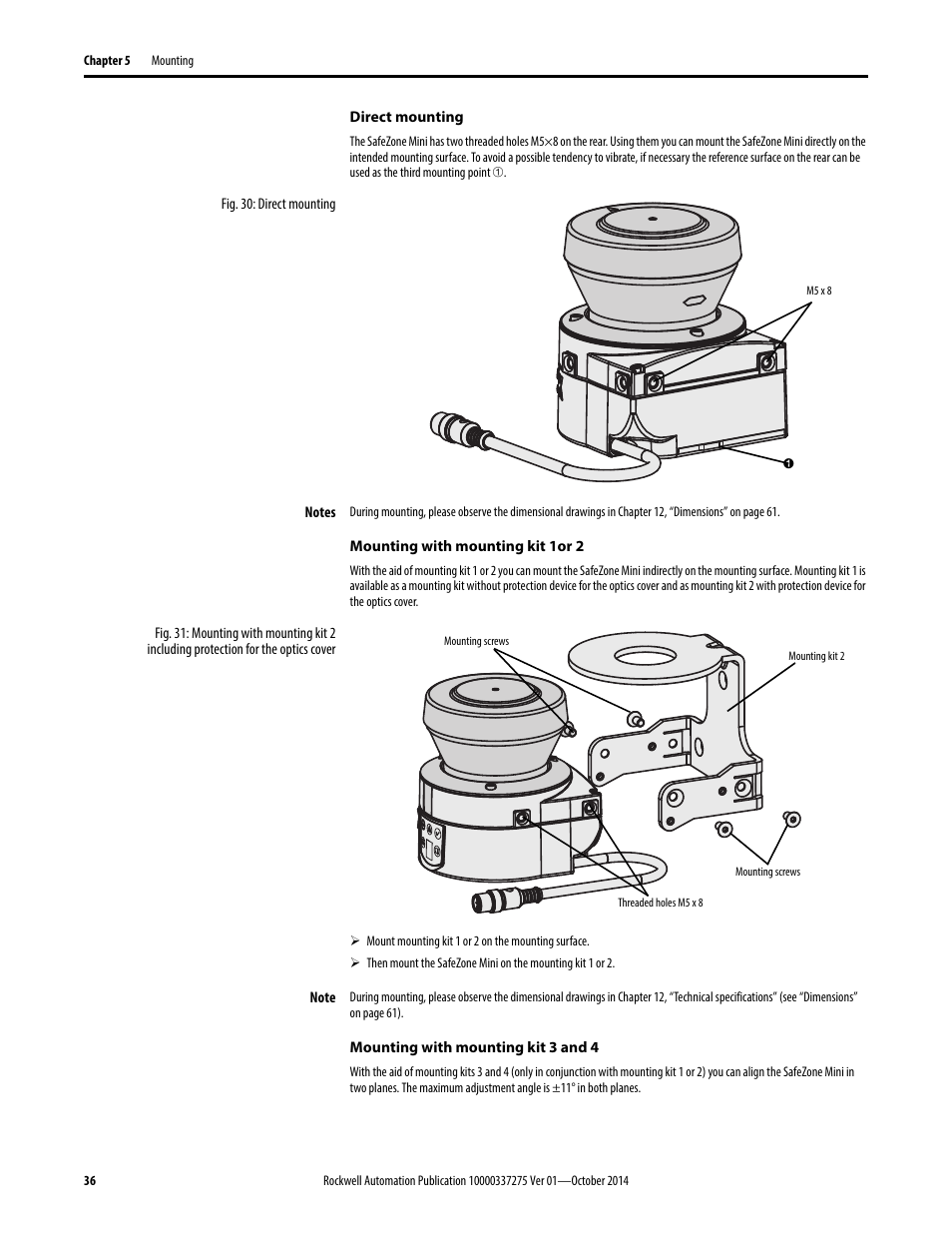 Rockwell Automation 442L-SFZNMN SafeZone Mini Safety Laser Scanner User Manual User Manual | Page 38 / 80