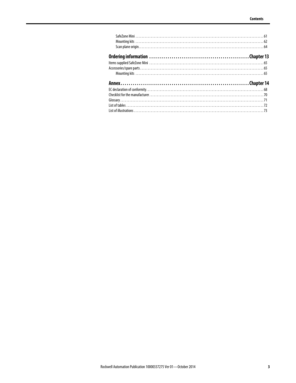 Rockwell Automation 442L-SFZNMN SafeZone Mini Safety Laser Scanner User Manual User Manual | Page 5 / 80