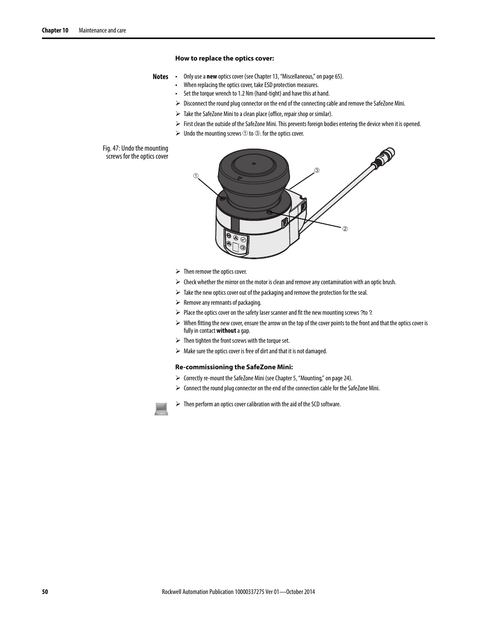 Rockwell Automation 442L-SFZNMN SafeZone Mini Safety Laser Scanner User Manual User Manual | Page 52 / 80